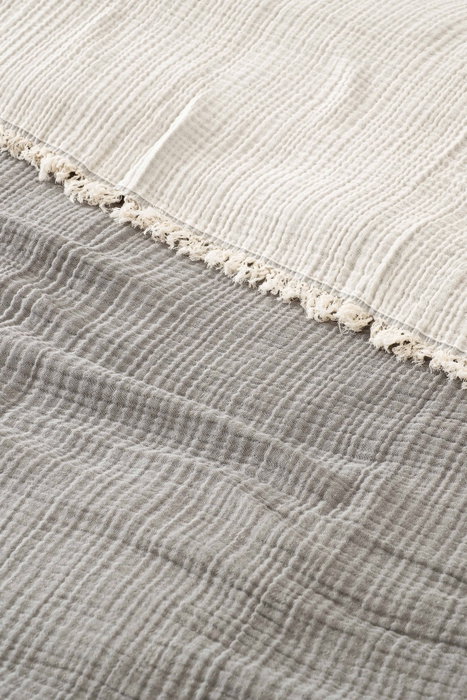 L'essentiel linge de maison Colcha doble Muslin Grey v2